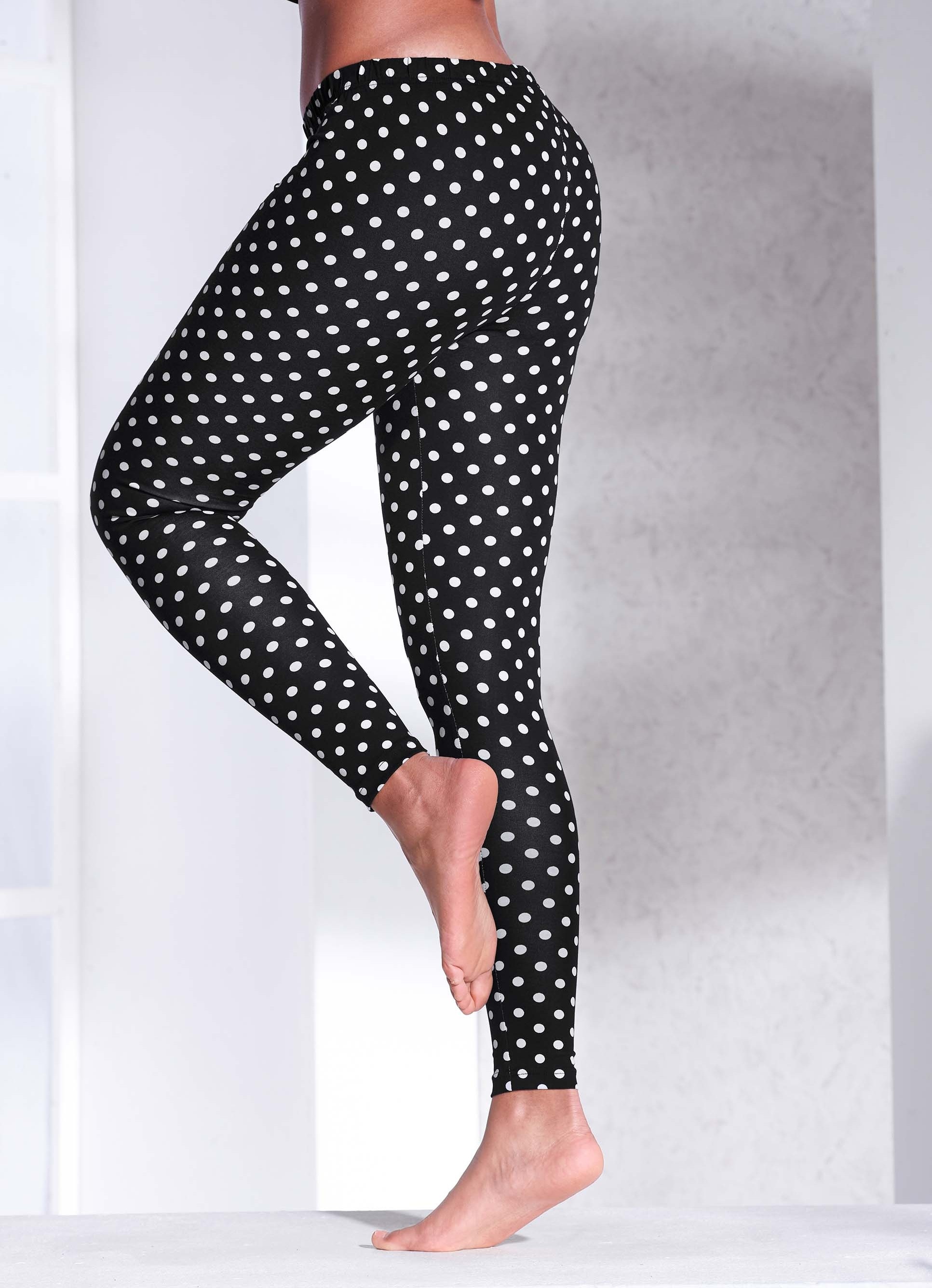 Zweierpack Leggings mit Gummibund