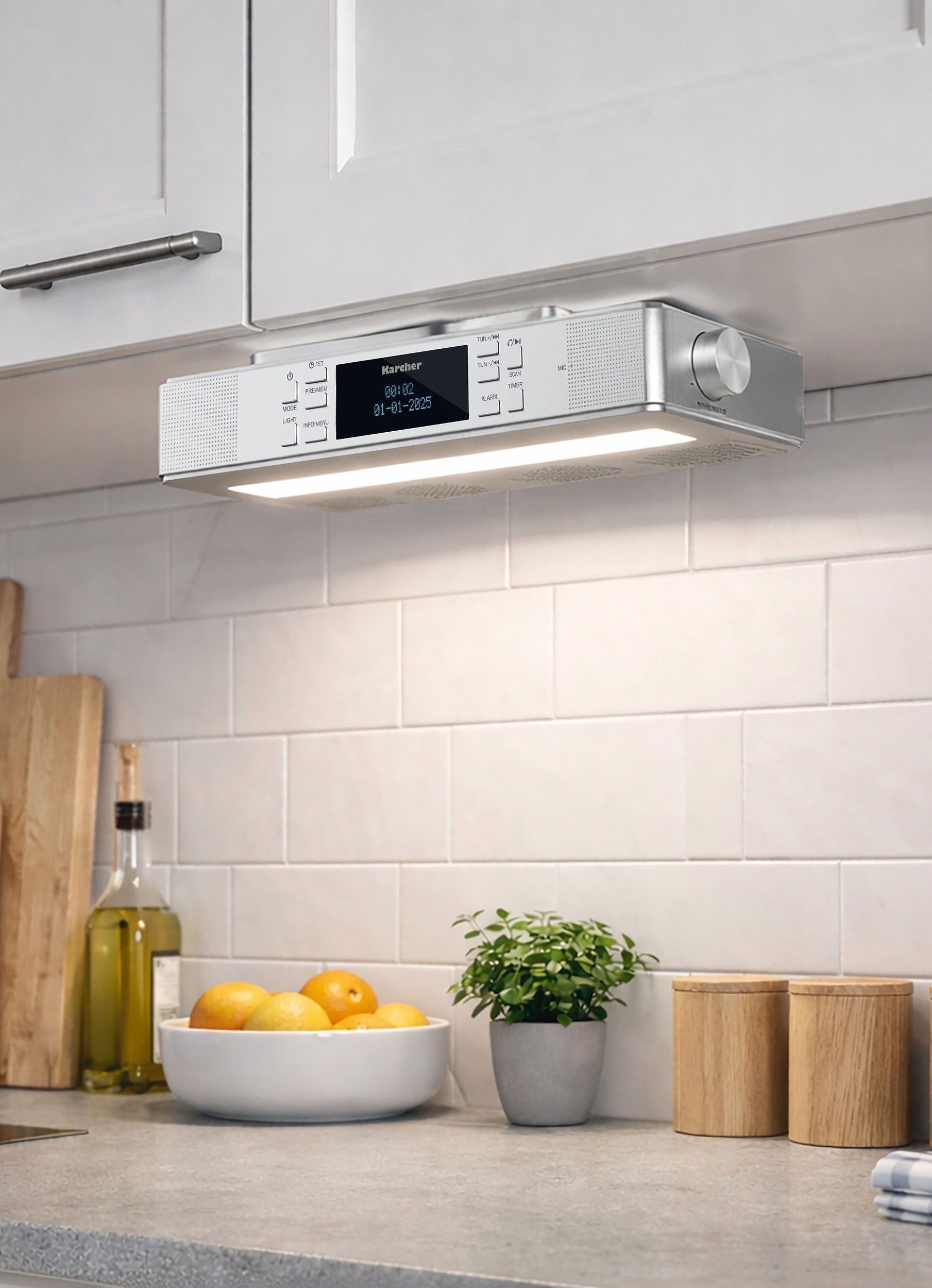 „Karcher“ RA2038D-S Unterbau-Küchenradio