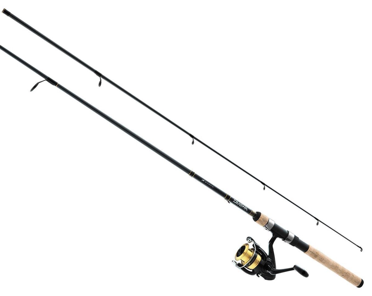 Daiwa Barschcombo 1,98m 7-21g + Rolle 2500 Spinnrute Angelset
