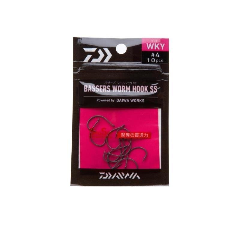 Daiwa Bassers Worm Hook WKY 9 Stk. Größe 2