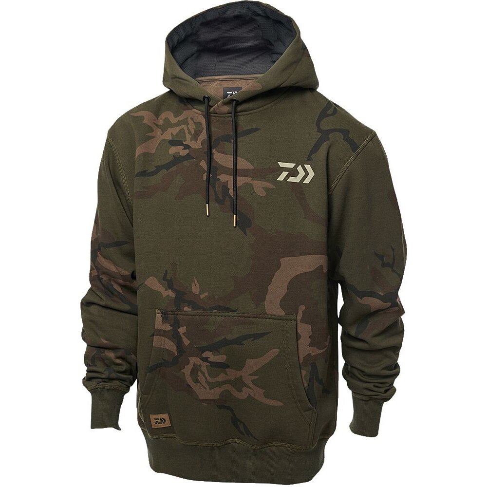 Daiwa Carp Camo Hoodie Gr. M Kapuzenpullover Hoody Pullover für Angler