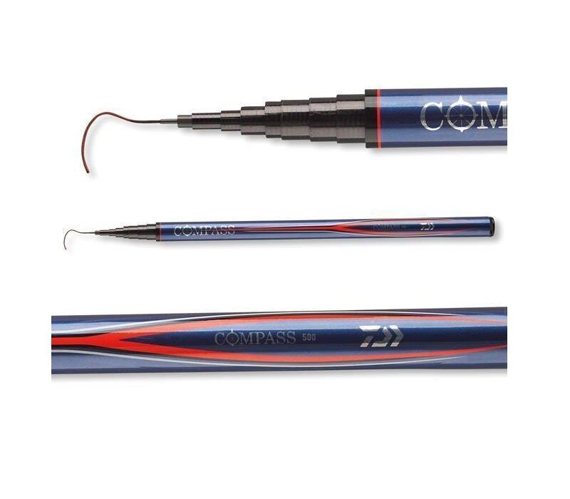 Daiwa Compass Mobile Telepole 3,00m Stipprute kompakt Stippangel