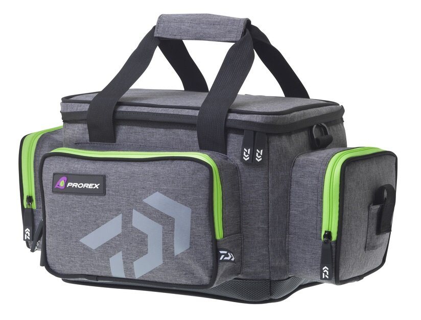 Daiwa D-Box Tackle Bag M, 40x25x22cm Ködertasche mit 3 Boxen Kunstköder Tasche
