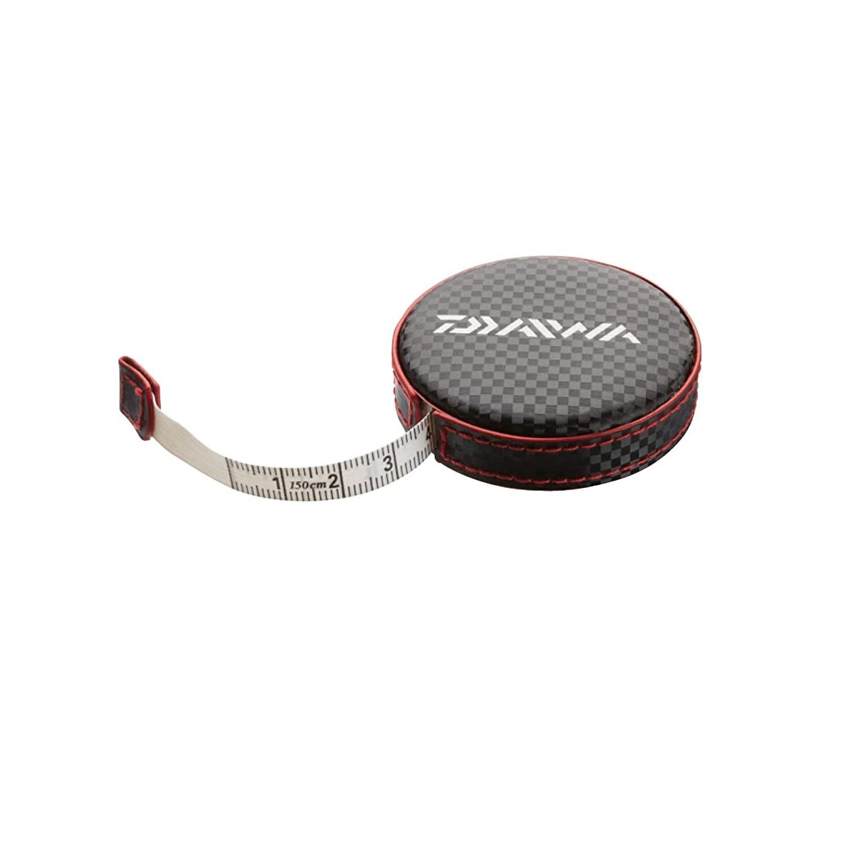 Daiwa Maßband mit Druckknopf 1,50m Messband Angeln Zubehör Centimeter & Inch