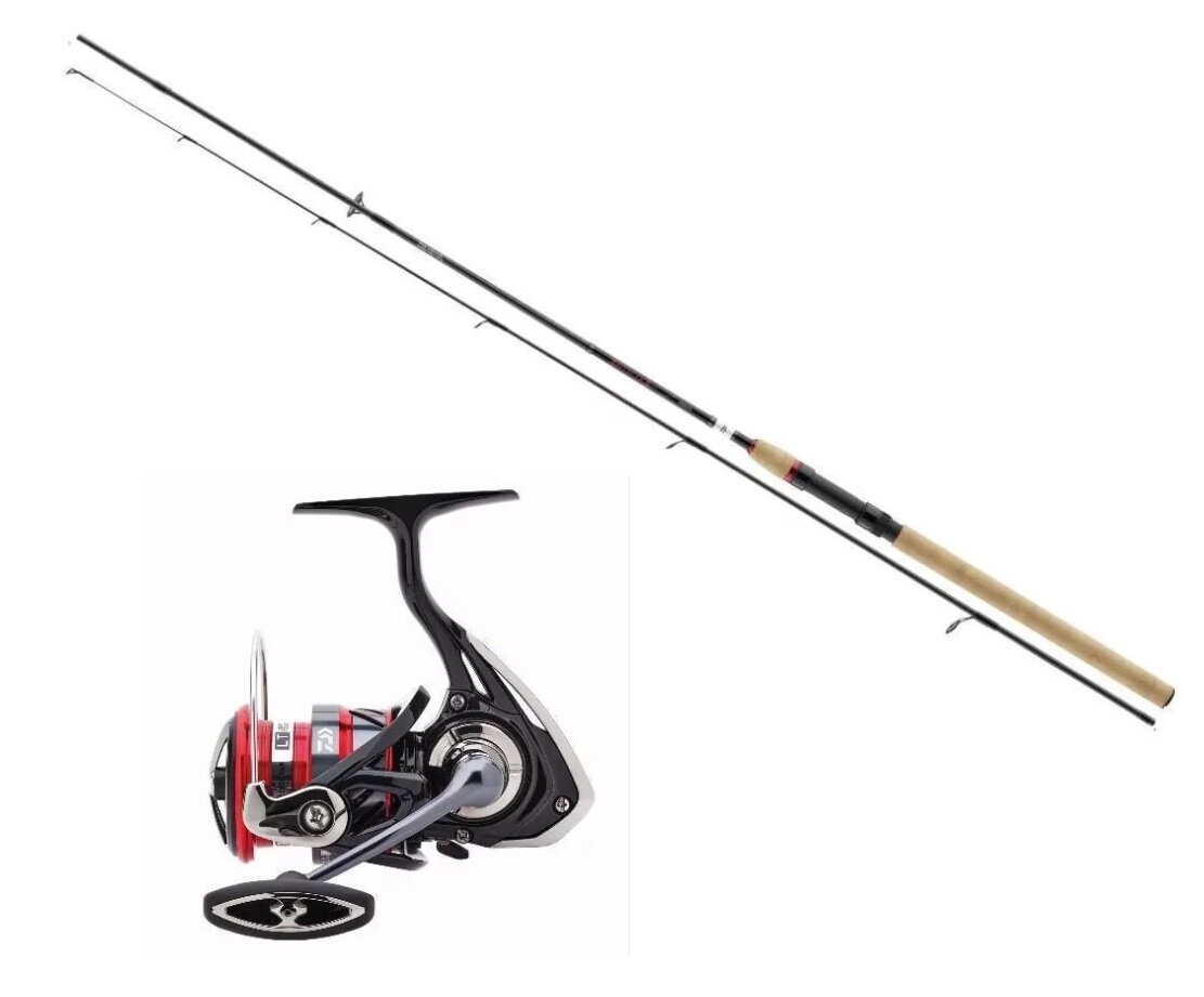 Daiwa Ninja Spinncombo 2,40m 15-50g + Ninja LT 2500 Spinnrolle Bundle-Set