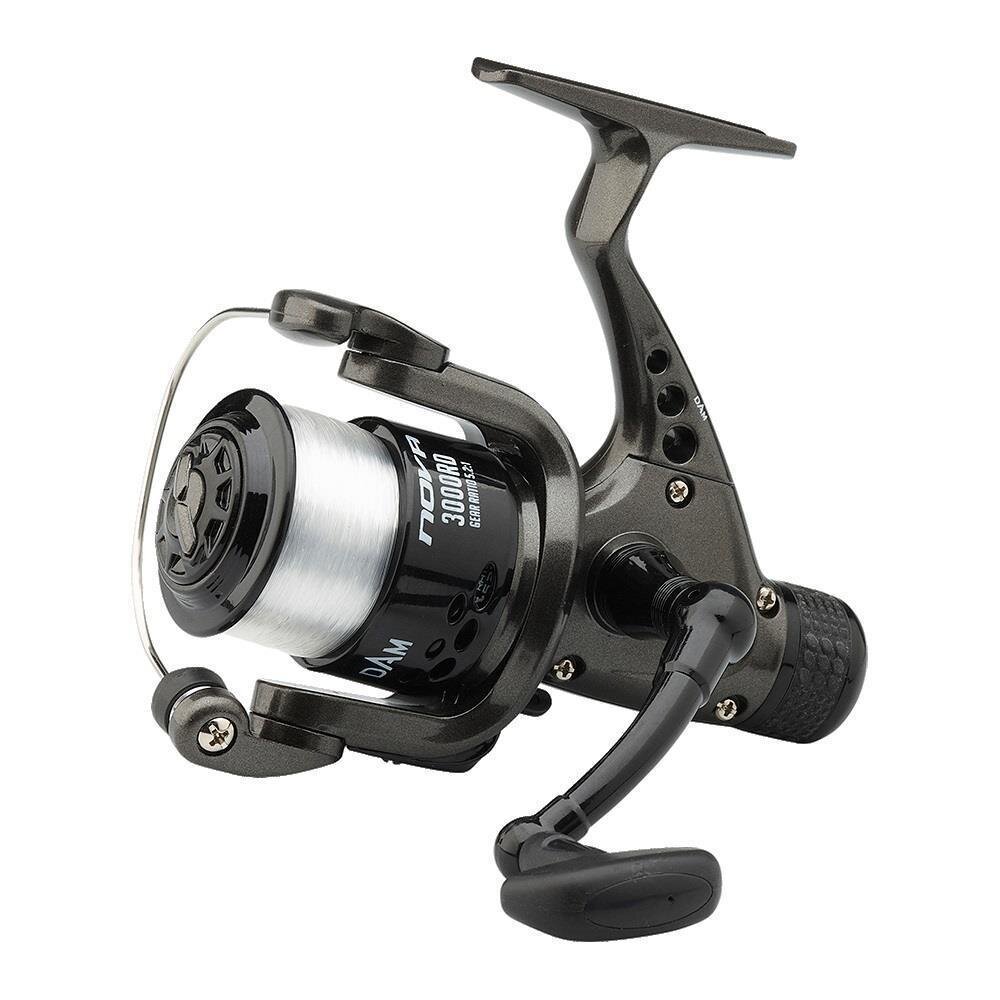 DAM Nova 4000 RD 1BB Heckbremsenrolle mit Schnur 180m 0,30mm