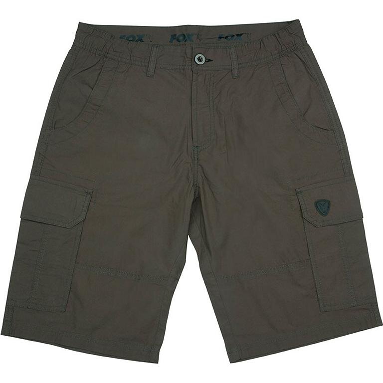 Fox GREEN & BLACK LIGHTWEIGHT CARGO SHORTS, Gr. S