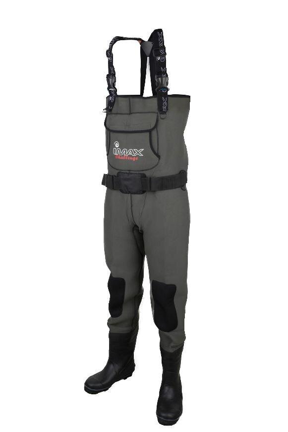 Imax Challenge Chest Neo Wader Cleated Studs Neopren Wathose Gummisohle
