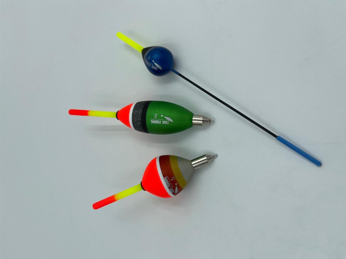 Lineaeffe Posenset 3 Posen Schwimmer mit Knicklichthalterung Raubfischposen
