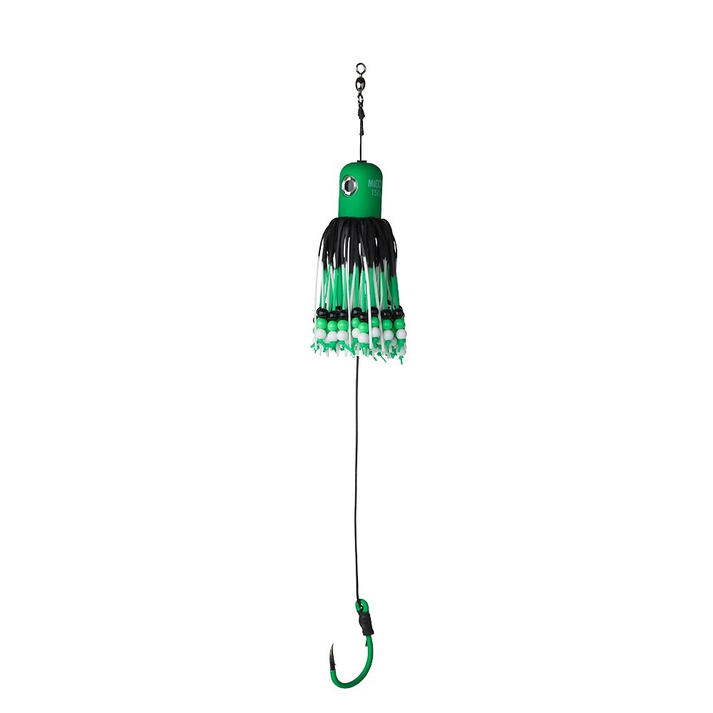 Madcat A-Static Adj. Clonk Teaser 33cm 10/0 150g Sinking Green Welsköder