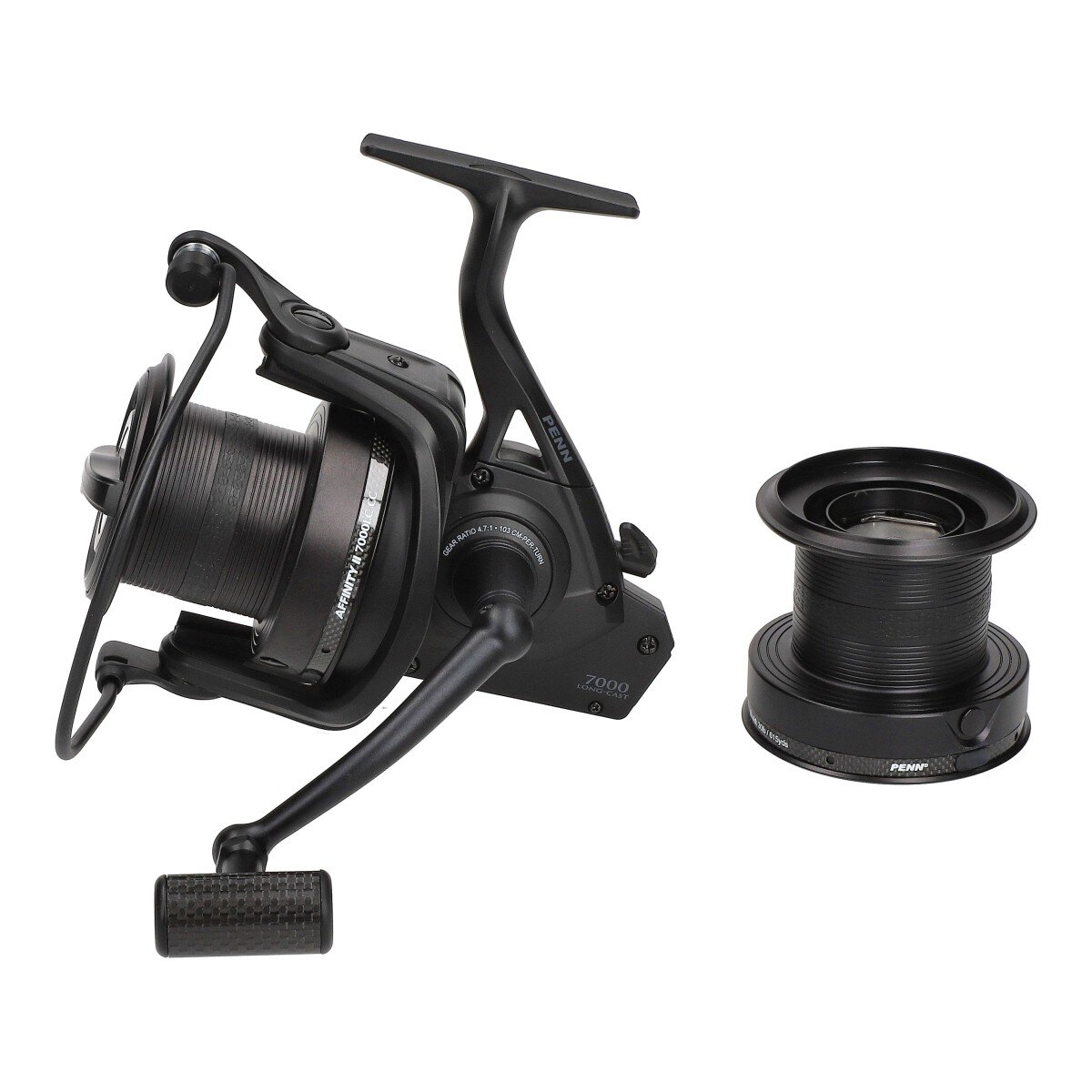 Penn Affinity II 7000 Longcast Custom Carbon Weitwurfrolle Karpfenrolle Brandung