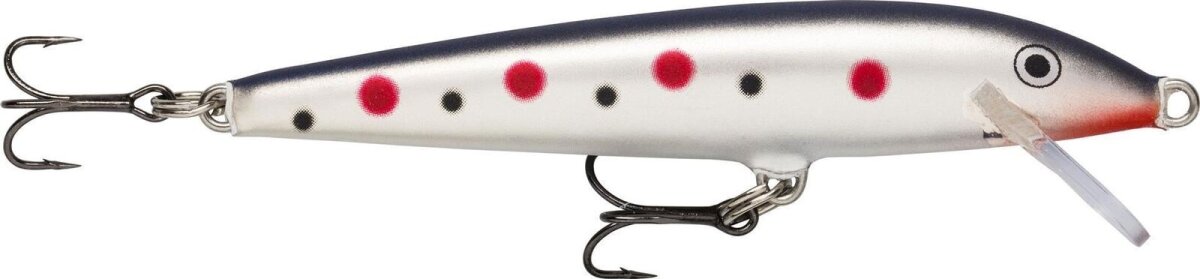 Rapala Floating Wobbler 13cm Spotted Silver Blue