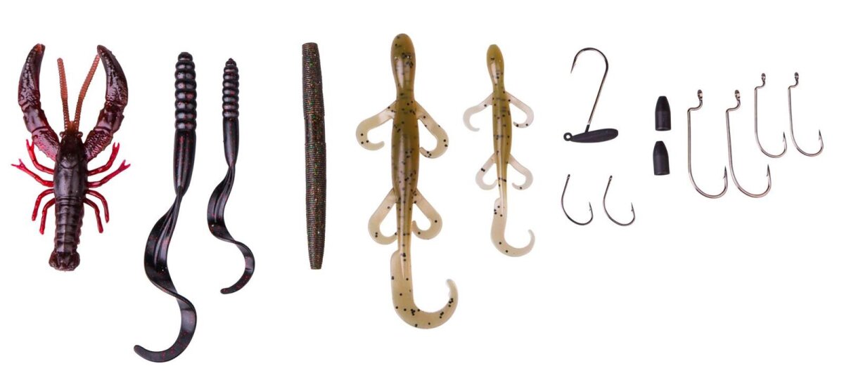 Savage Gear Black Bass Pro Pack Kit 33pcs Kunstköder Sortiment