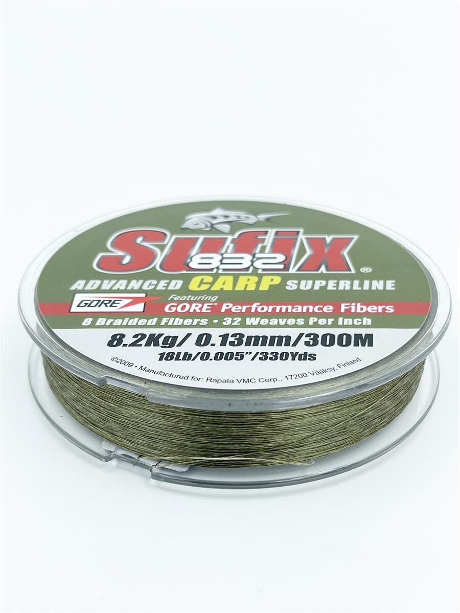 Sufix 832 Advanced Superline 0,13mm 8,2Kg 300m GORE Geflochtene Schnur