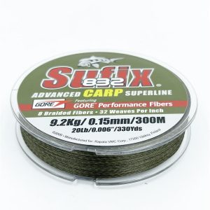 Sufix 832 Advanced Superline 0,15mm 9,2Kg 300m GORE Geflochtene Schnur