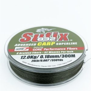 Sufix 832 Advanced Superline 0,18mm 12,0Kg 300m GORE Geflochtene Schnur