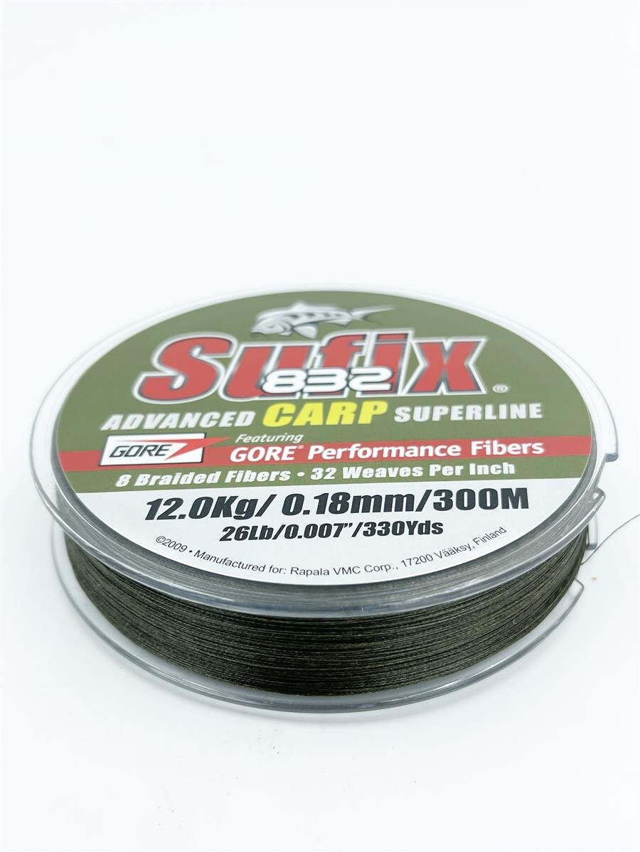 Sufix 832 Advanced Superline 0,18mm 12,0Kg 300m GORE Geflochtene Schnur