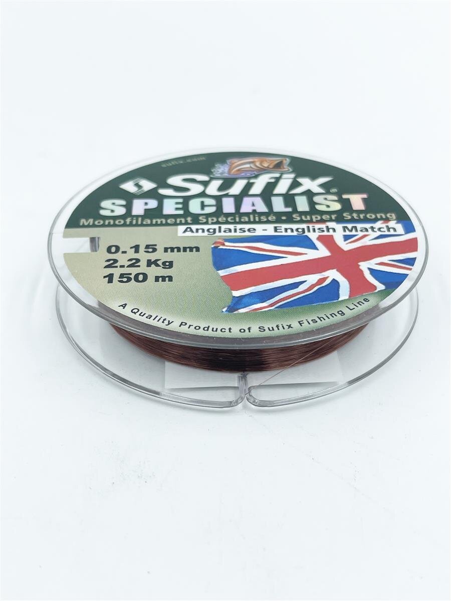 Sufix English Match Schnur 0,15mm 2,2Kg 150m  monofile Friedfisch Competition