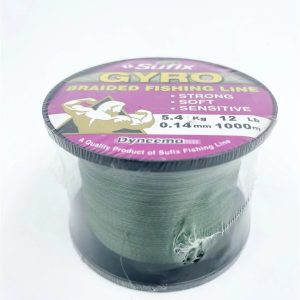 Sufix Gyro Braid Green 0,14mm 1000m Geflochtene Schnur