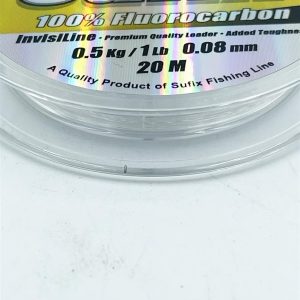 Sufix Invisiline Fluorocarbon Schnur 0,08mm/20m Fluorocarbon Vorfach Sufix Invisiline Fluorocarbon Schnur 0,08mm/20m Fluorocarbon Vorfach