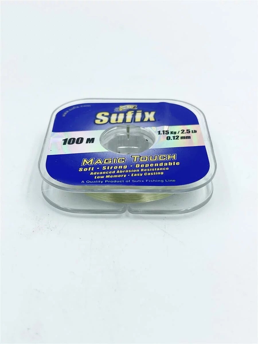 Sufix Magic Touch Schnur 0,12mm / 1,15Kg - 100m Vorfachschnur