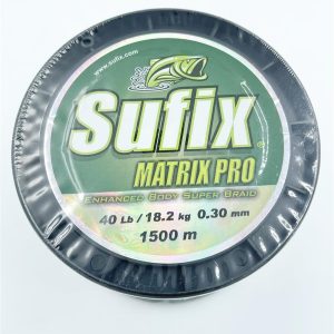 Sufix Matrix Pro 0,30mm  18,2Kg – 1500m Geflochtene Schnur