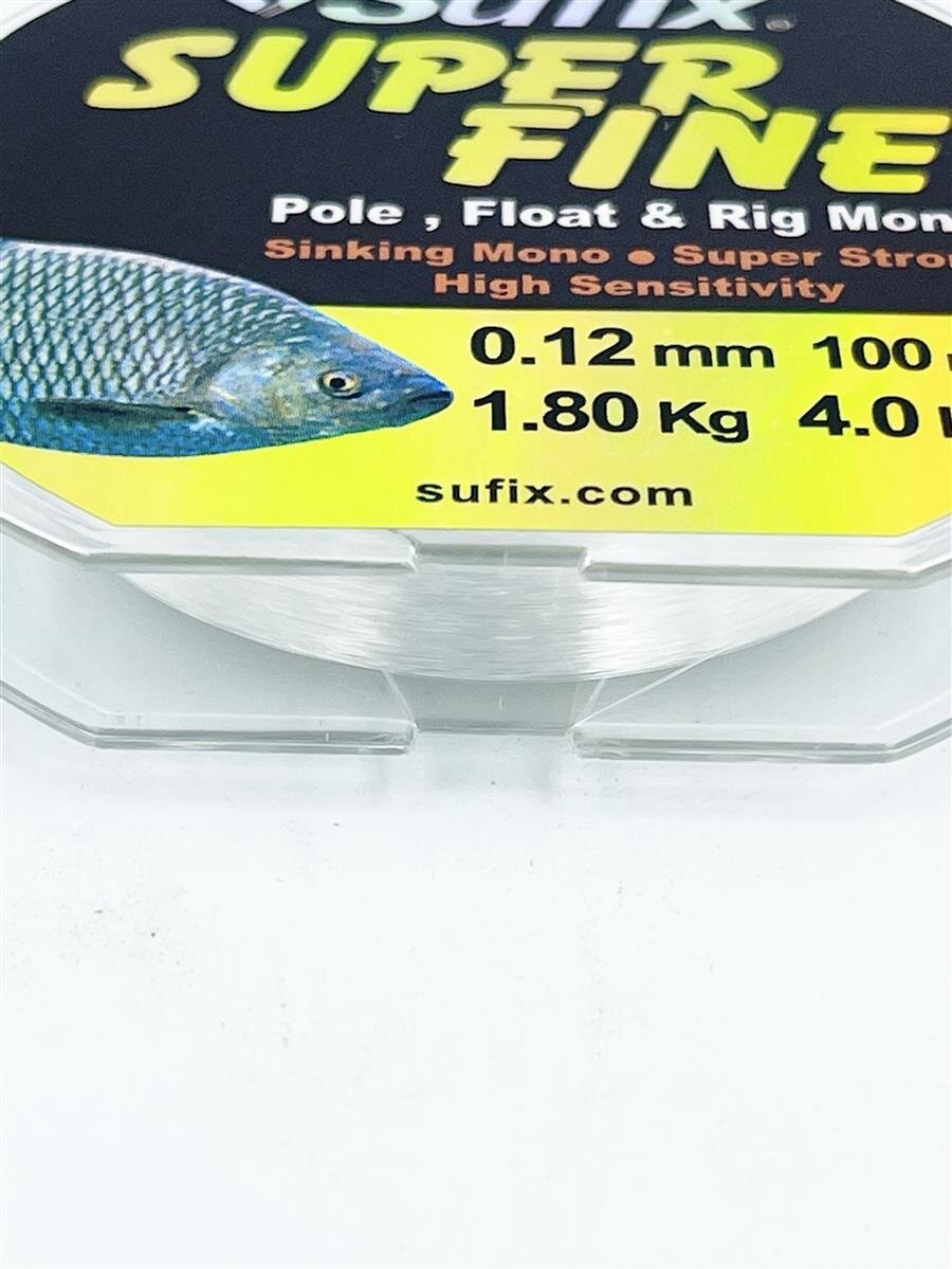 Sufix Super Fine Match Schnur 0,12mm / 1,8Kg / 100m