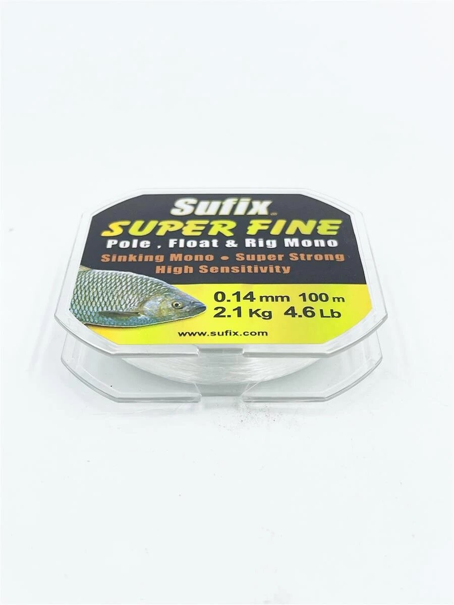 Sufix Super Fine Match Schnur 0,14mm  2,14Kg 100m